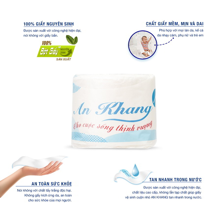 Lợi ích khi sử dụng giấy vệ sinh cuộn nhỏ An Khang One