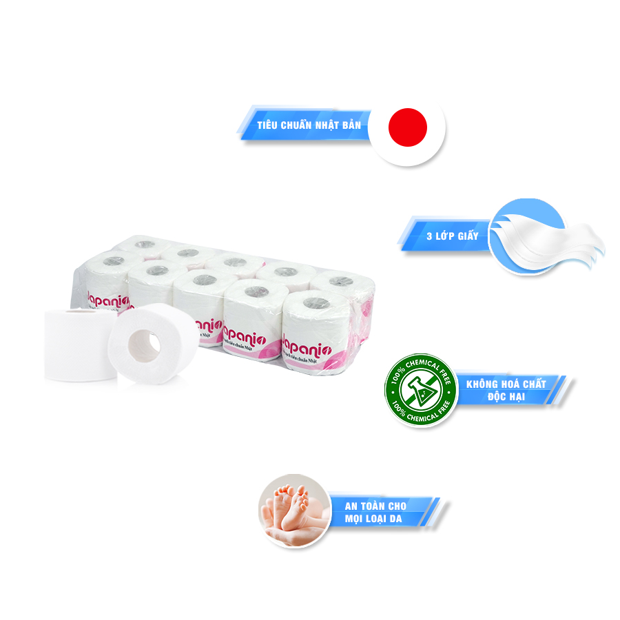 Mua giấy vệ sinh cuộn nhỏ japani one - paper.vn