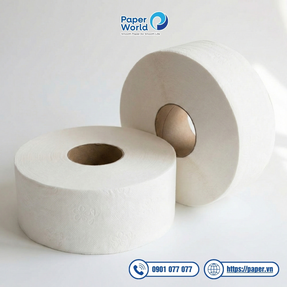 Giấy vệ sinh cuộn lớn công nghiệp