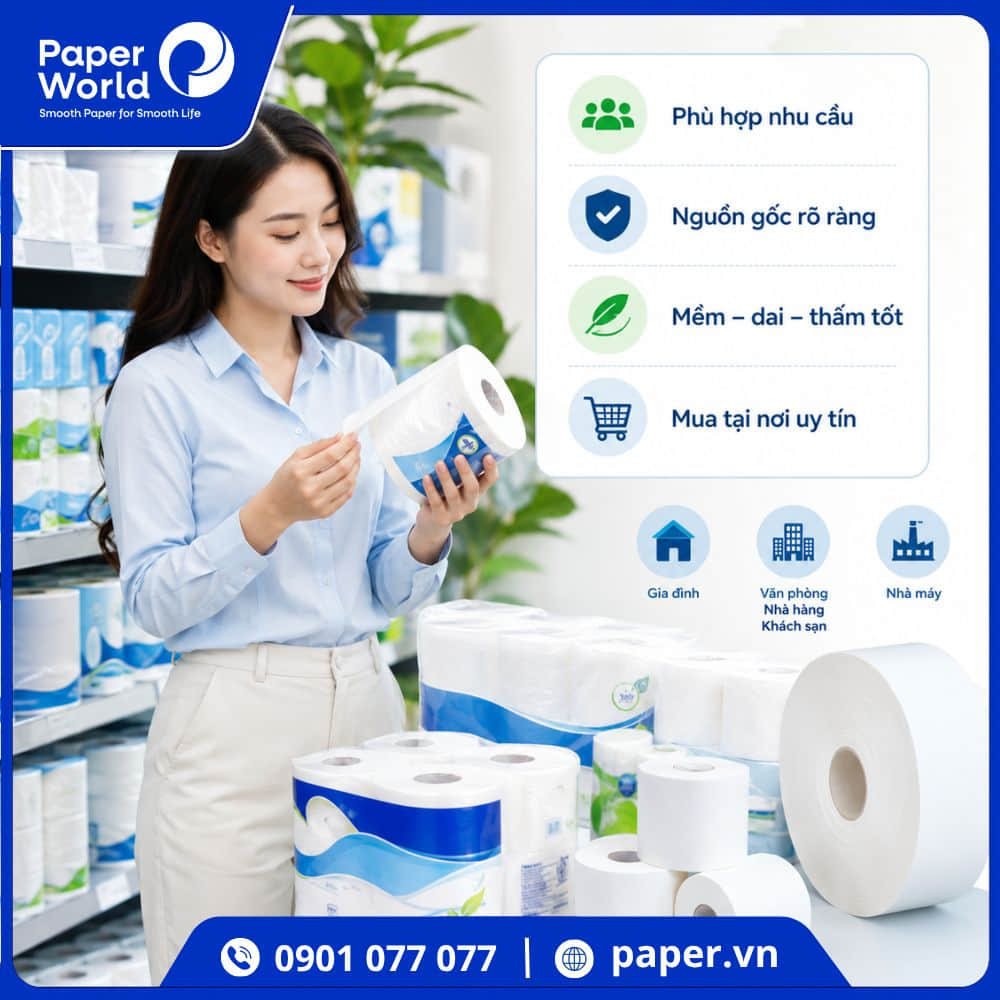 Những Lưu Ý Để Chọn Đúng Giấy Vệ Sinh Loại Tốt