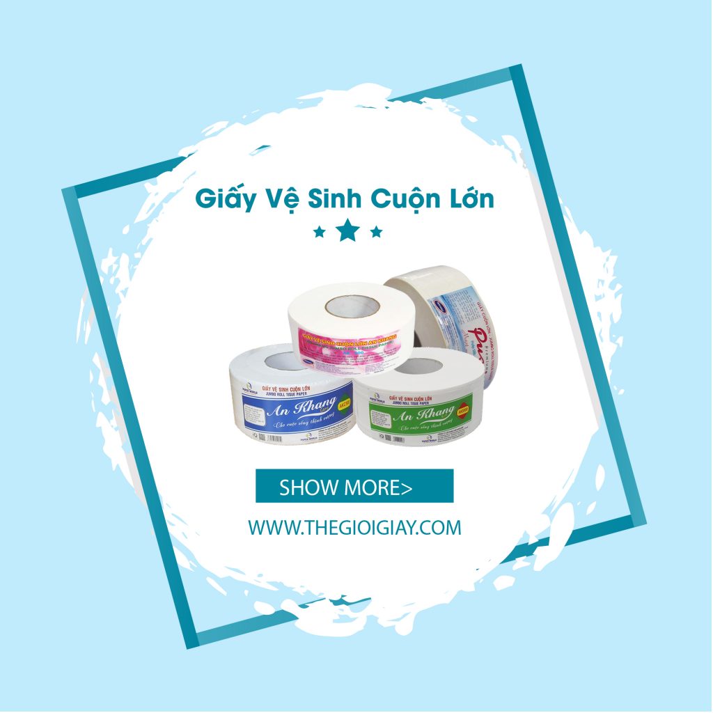 Giấy vệ sinh cuộn lớn Tp HCM tại Thế Giới Giấy đảm bảo chính hãng