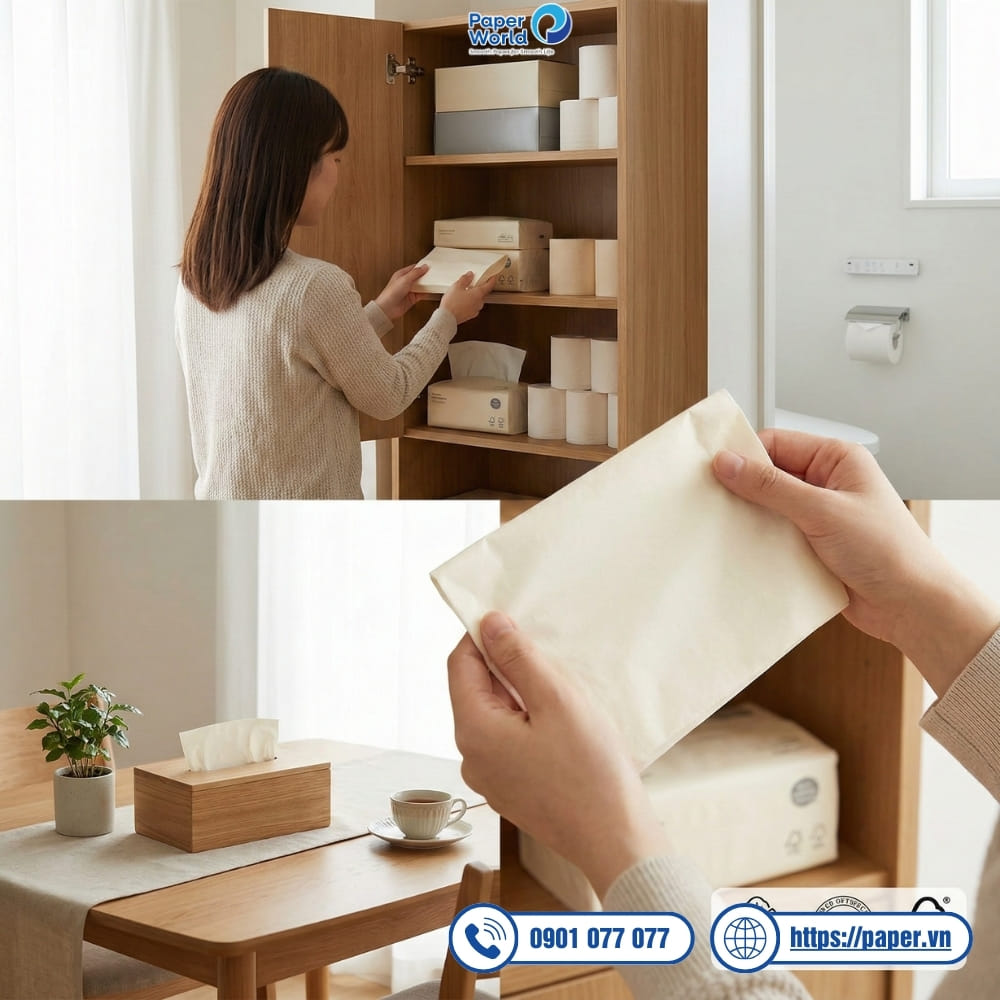 Cách lựa chọn giấy vệ sinh và giấy ăn thông minh