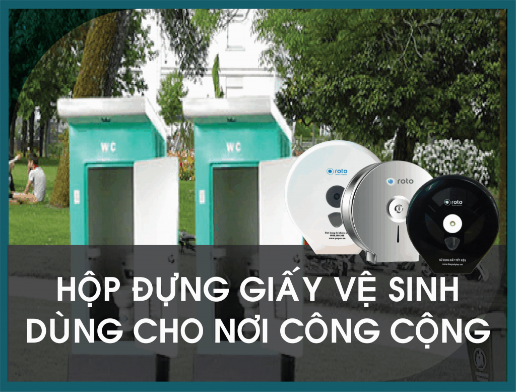 Hộp đựng giấy vệ sinh dùng cho nơi công cộng