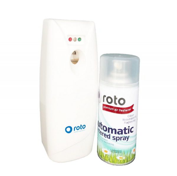Máy xịt phòng tự động và chai nước hoa