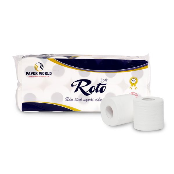 Giấy vệ sinh cuộn nhỏ cao cấp Roto Silk10