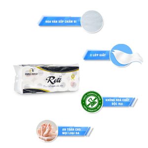 Đặc điểm Giấy vệ sinh cuộn nhỏ cao cấp Roto Silk10