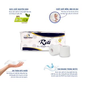Lợi ích khi sử dụng Giấy vệ sinh cuộn nhỏ cao cấp Roto Silk10