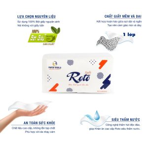 Ưu điểm Khăn giấy napkin roto soft400