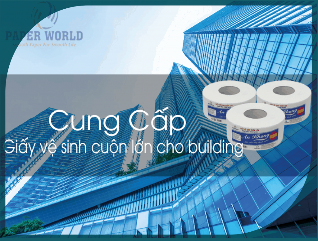 Giấy vệ sinh cuộn lớn cho building