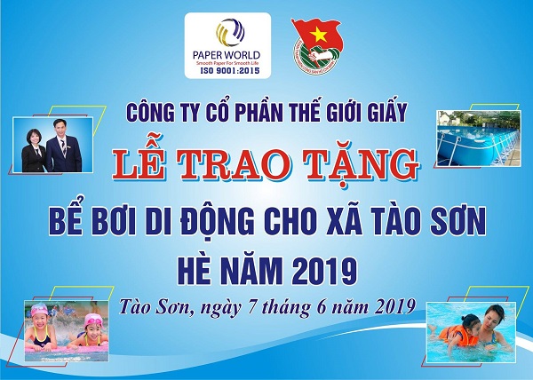 Lễ Trao Tặng Bể Bơi Di Động Cho Xã Tào Sơn