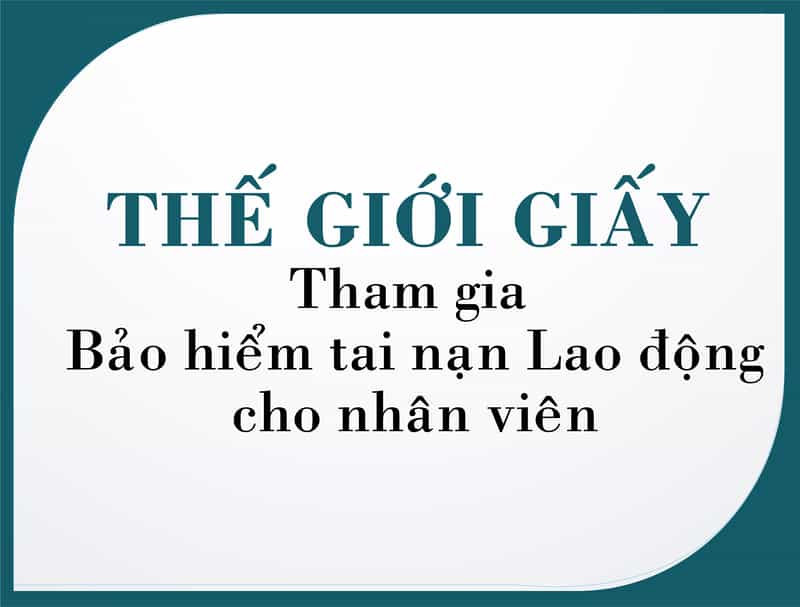 Thế Giới Giấy tham gia bao hiểm tai nạn cho nhân viên