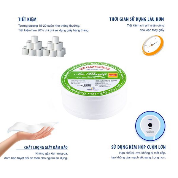 Lợi ích khi dùng giấy cuộn lớn AKS700