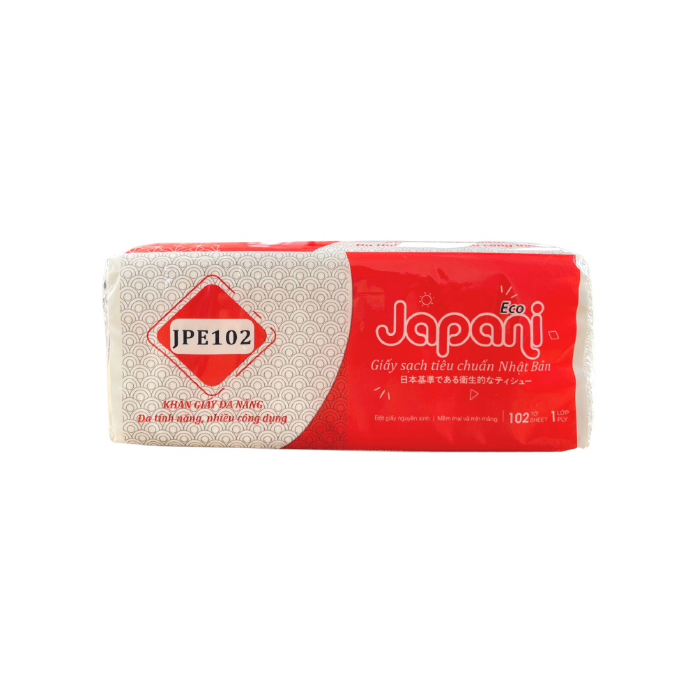 khăn giấy japani eco 102 tờ, 1 lớp