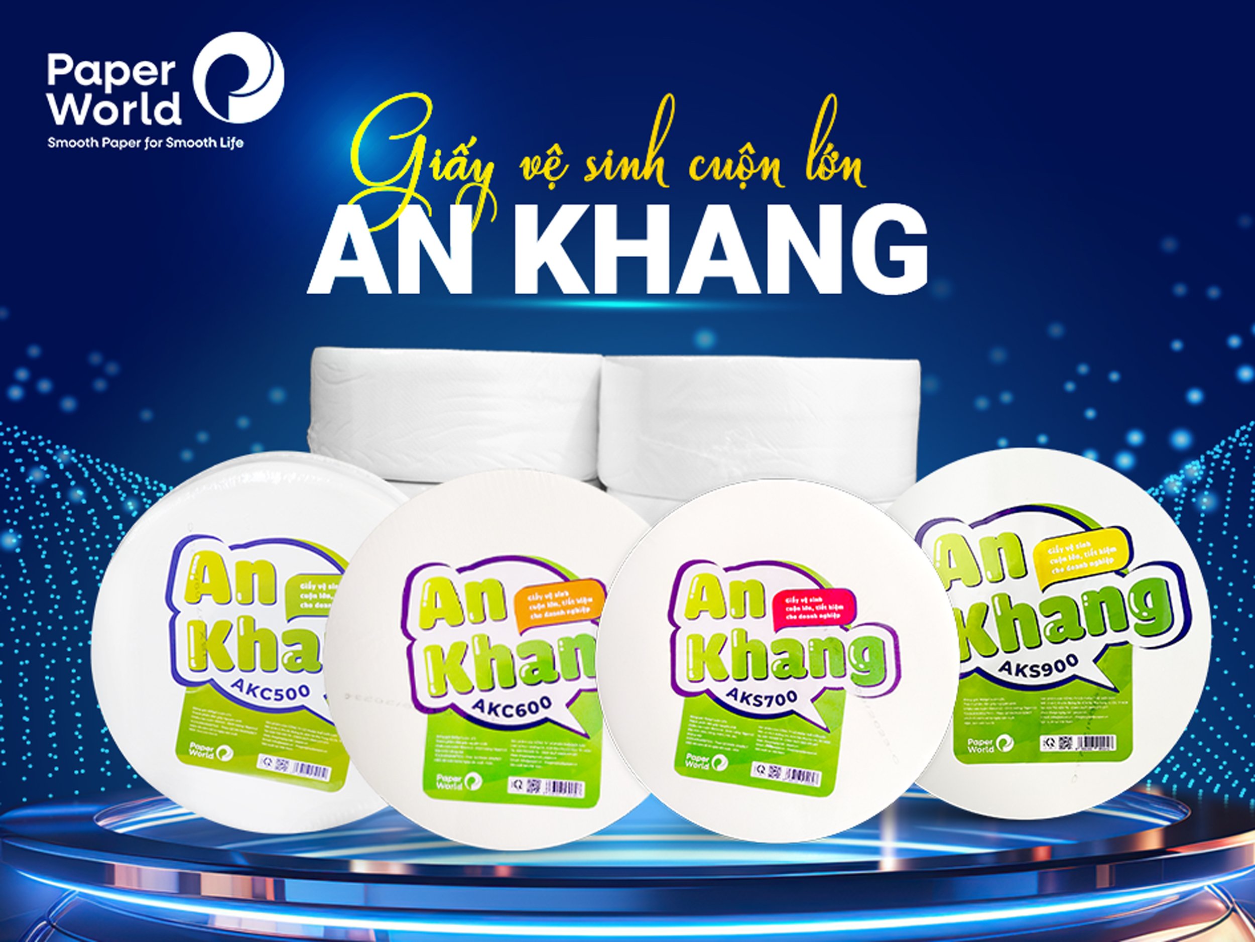 Giấy vệ sinh cuộn lớn An Khang giúp các doanh nghiệp tiết kiệm hơn 20% chi phí sử dụng hàng tháng