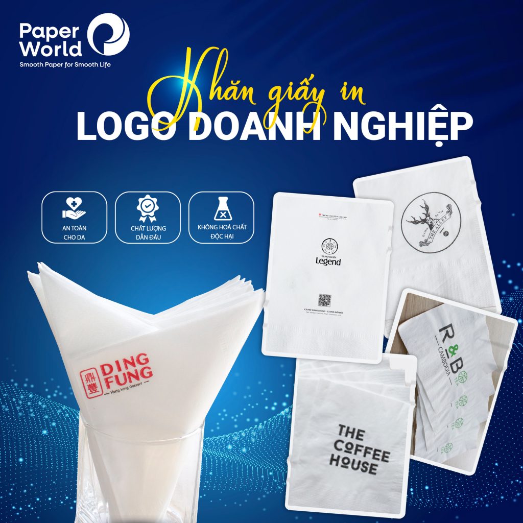 Khăn giấy In logo cho doanh nghiệp
