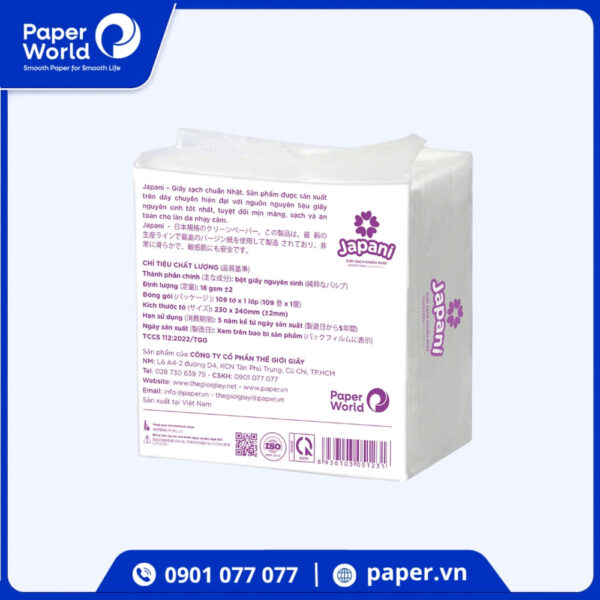 Khăn giấy napkin Japani Silk 109 - JPS109