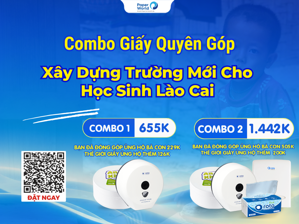 combo giấy quyên góp