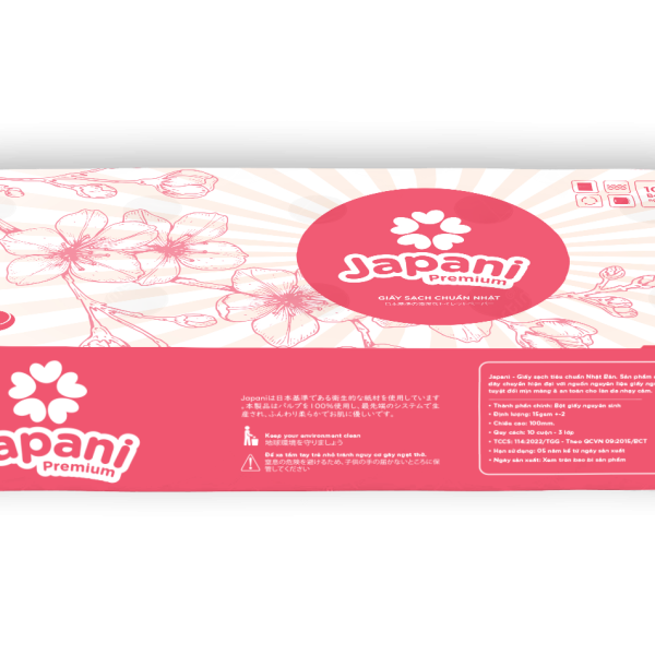 Giấy vệ sinh cuộn nhỏ cao cấp Japani Premium 10 (JPP10)