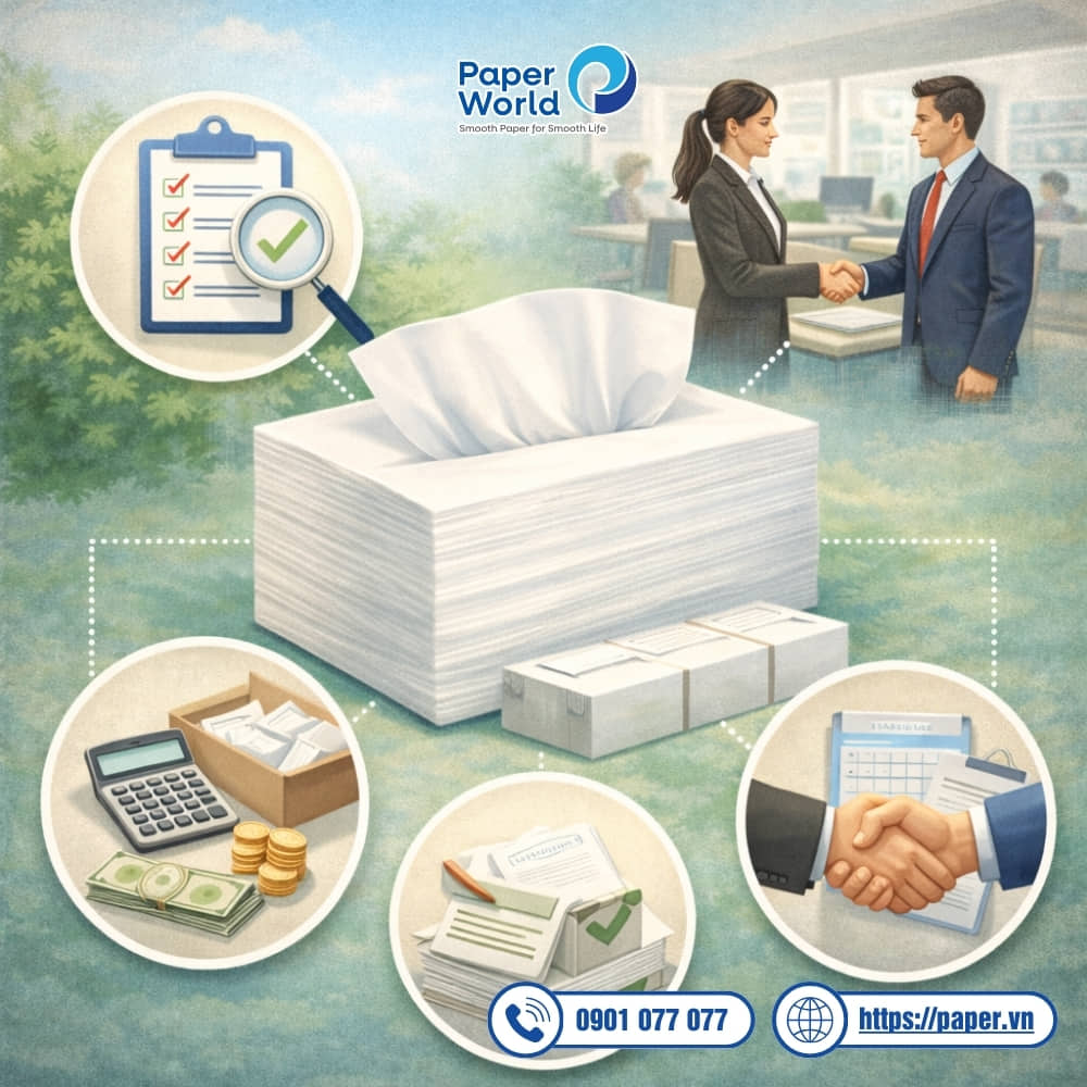 Lưu ý cho doanh nghiệp khi mua khăn giấy đa năng nguyên sinh