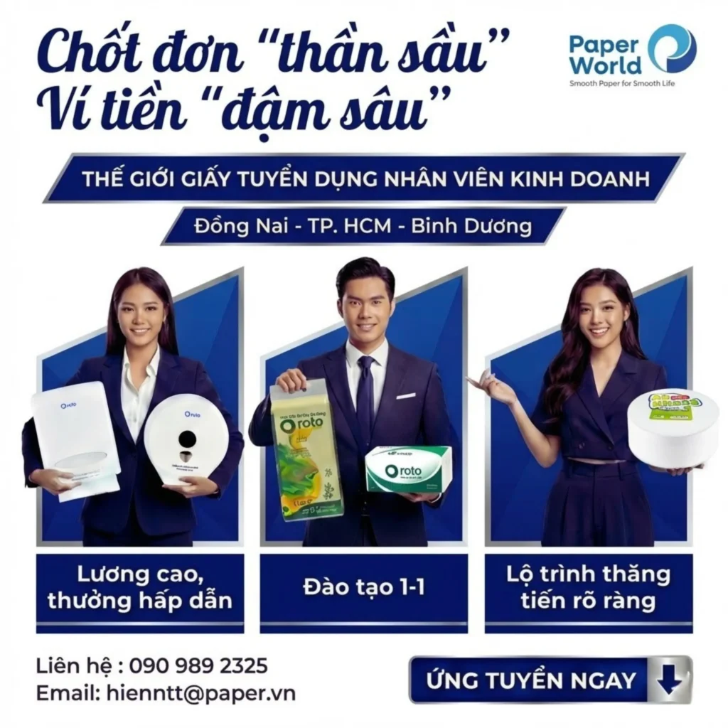 Thế Giới Giấy tuyển dụng nhân viên kinh doanh