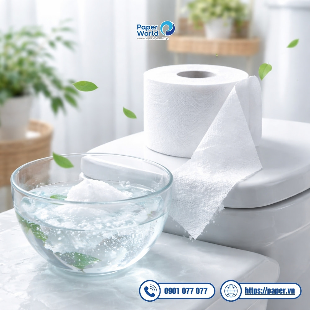 Giấy vệ sinh tự tan là gì?