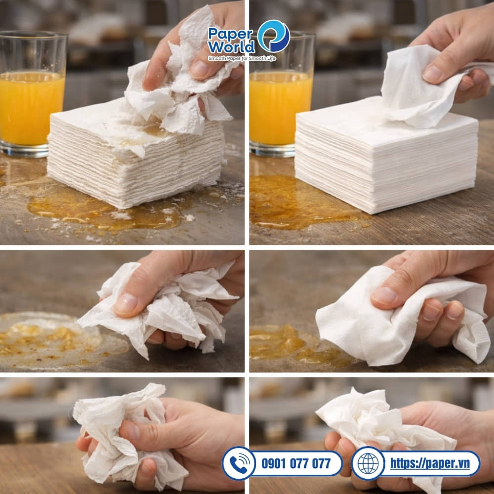 Khăn giấy kém chất lượng có tác hại gì?
