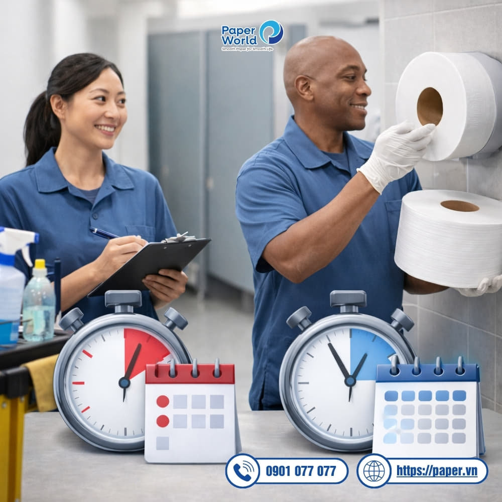 Lợi ích vượt trội của giấy vệ sinh công nghiệp