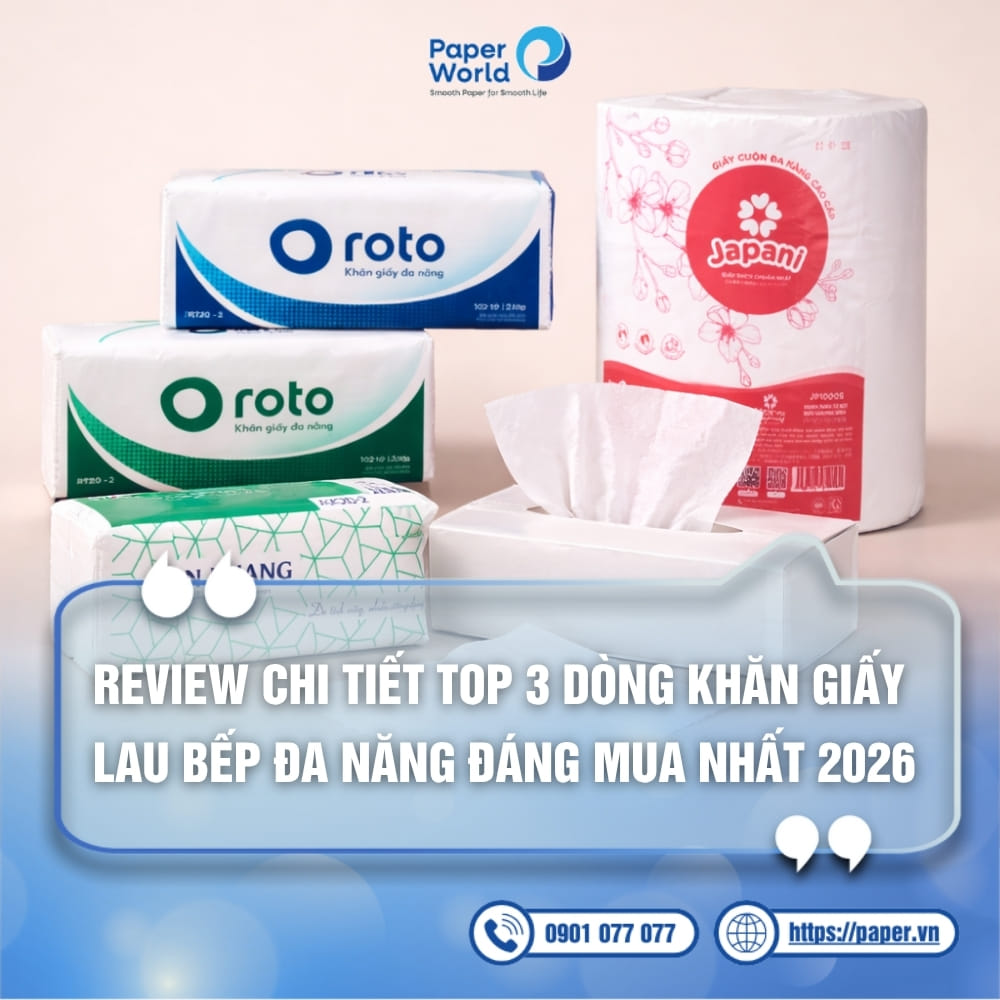 Review chi tiết 3 loại khăn giấy lau bếp được nhiều nhà hàng, chuỗi F&B ưa chuộng nhất