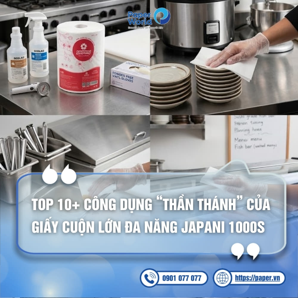 Công dụng của giấy cuộn lớn đa năng Japani 1000S