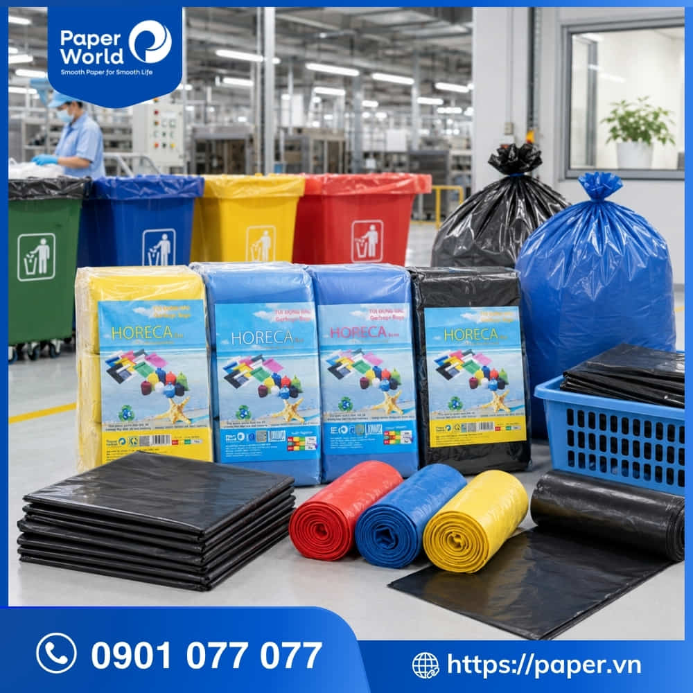 Túi đựng rác công nghiệp cho nhà máy, xí nghiệp, KCN