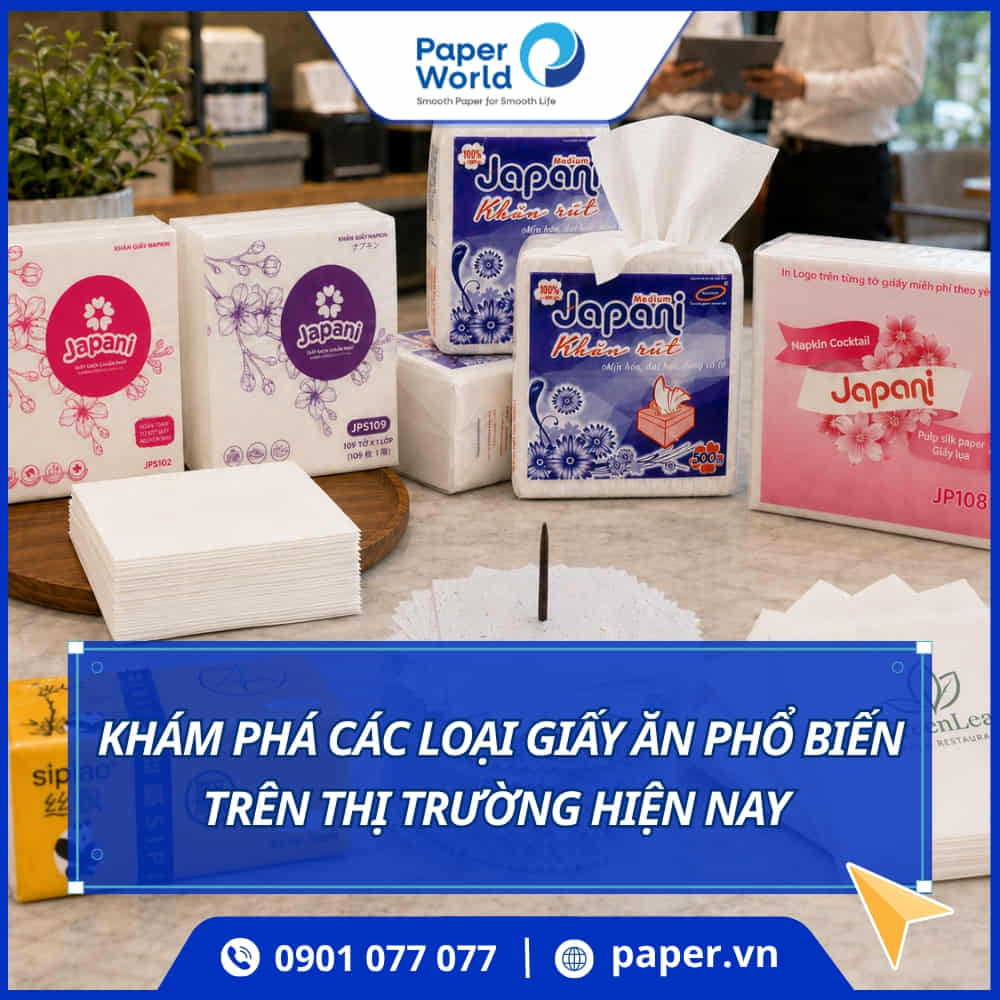 Các loại giấy ăn phổ biến