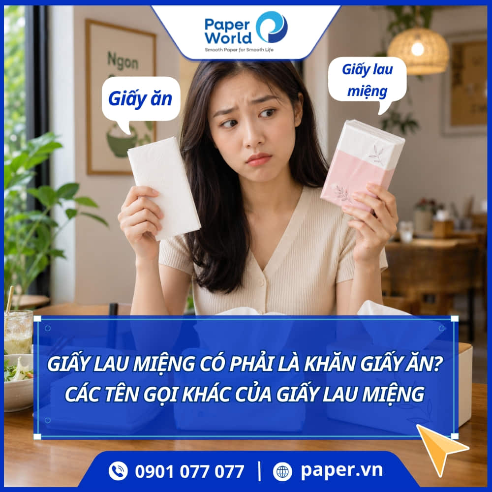 Các tên gọi khác của giấy lau miệng