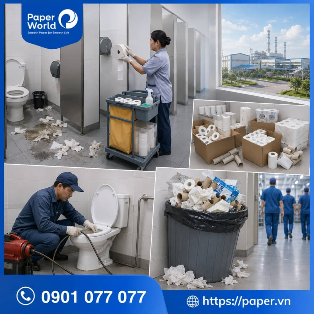 Các chi phí ẩn trong vận hành liên quan đến giấy vệ sinh