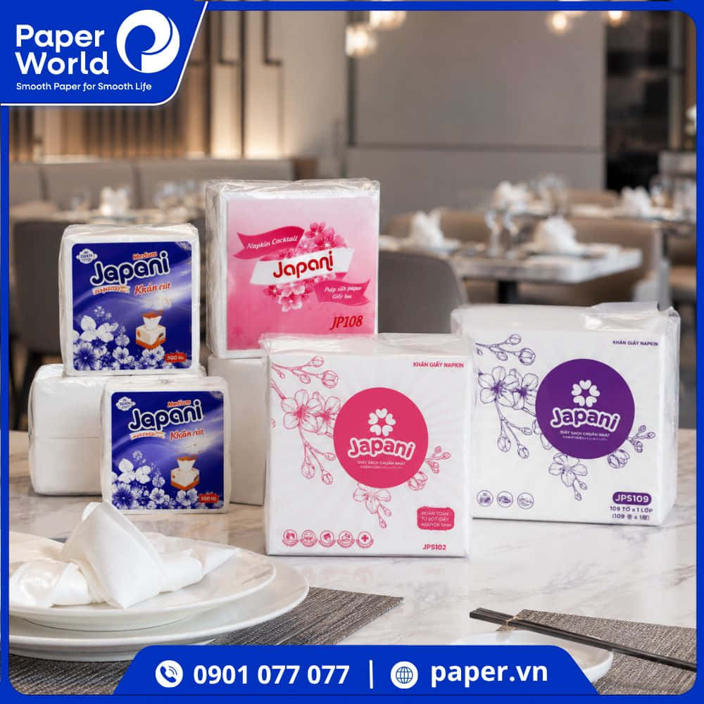 Khăn giấy ăn napkin cao cấp Japani