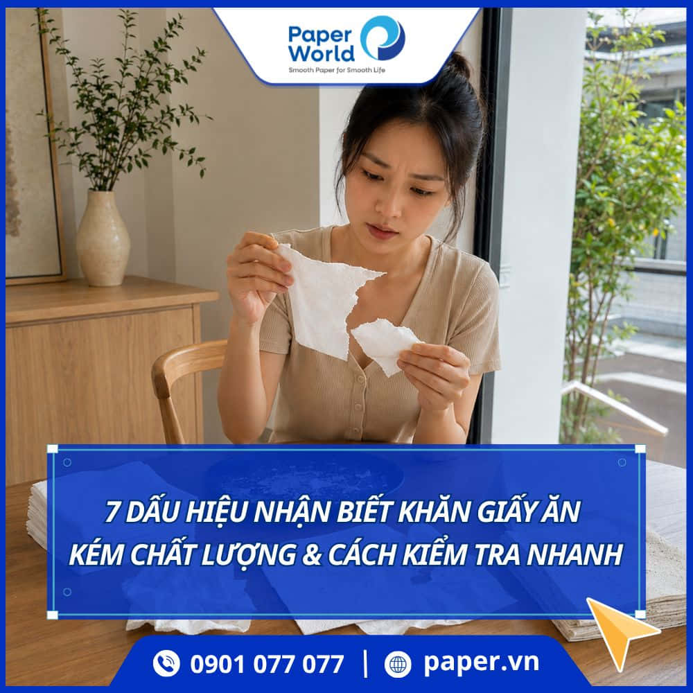 Khăn giấy ăn kém chất lượng