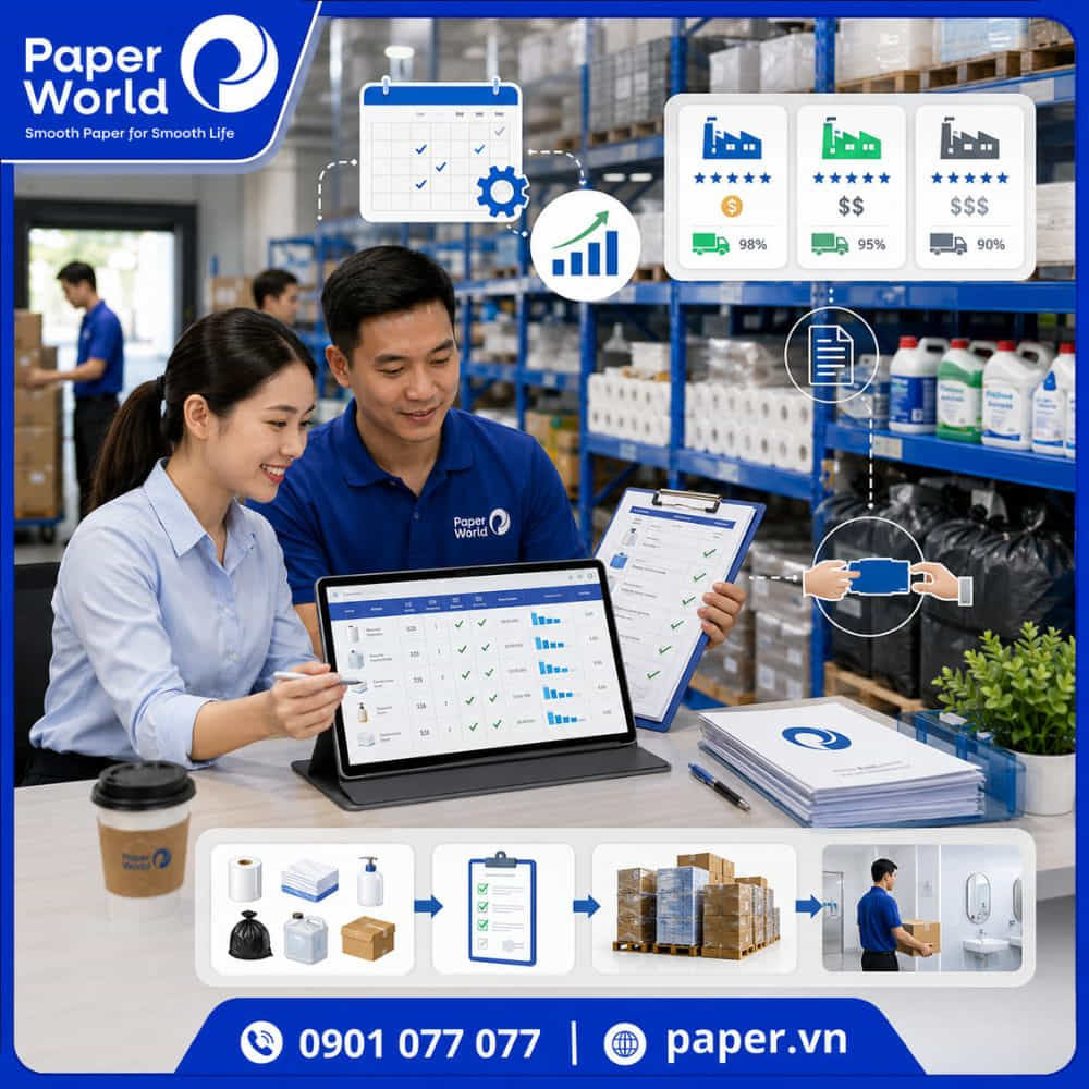 Lưu ý khi lập checklist mua sắm vật tư vệ sinh