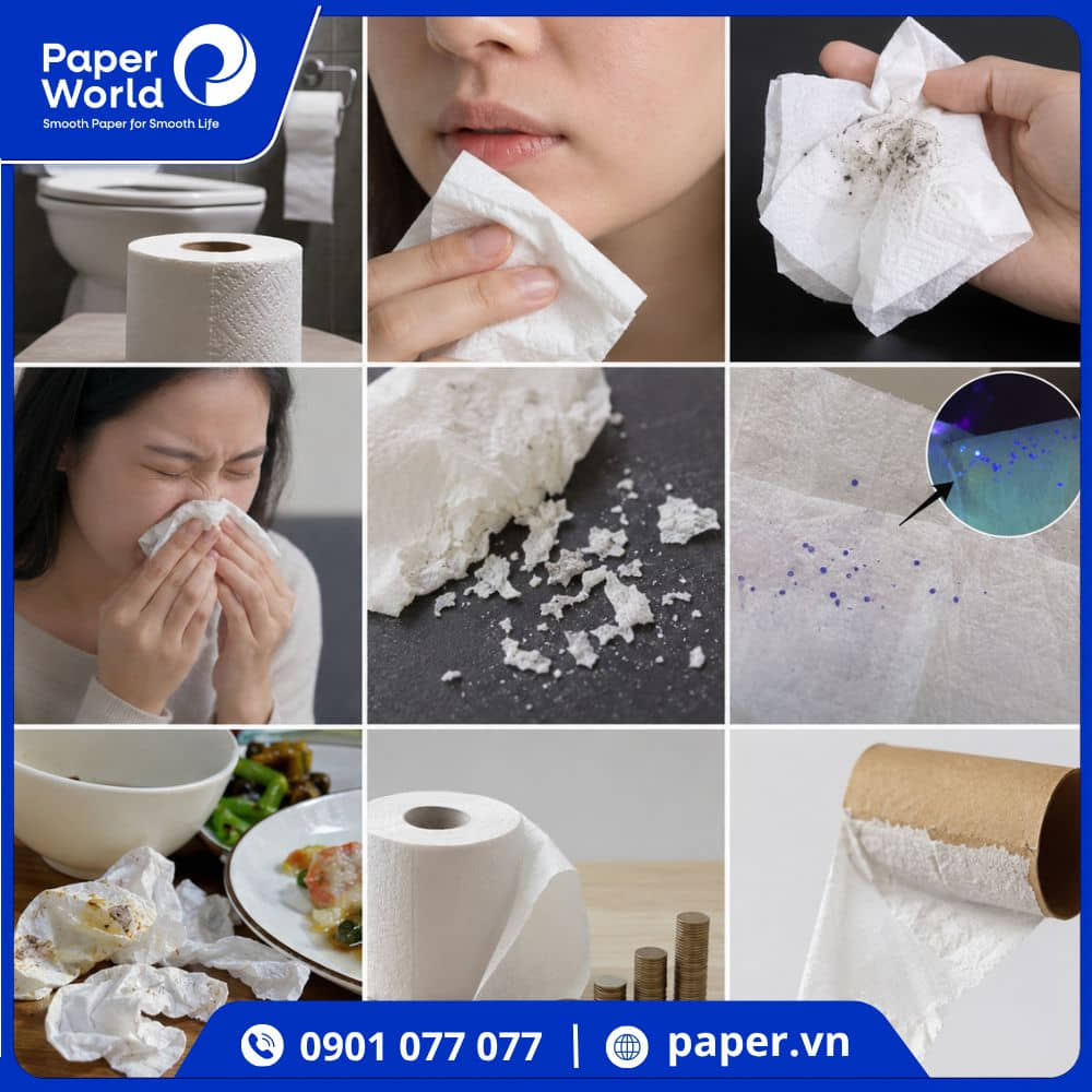 Tác hại khi dùng giấy vệ sinh lau miệng