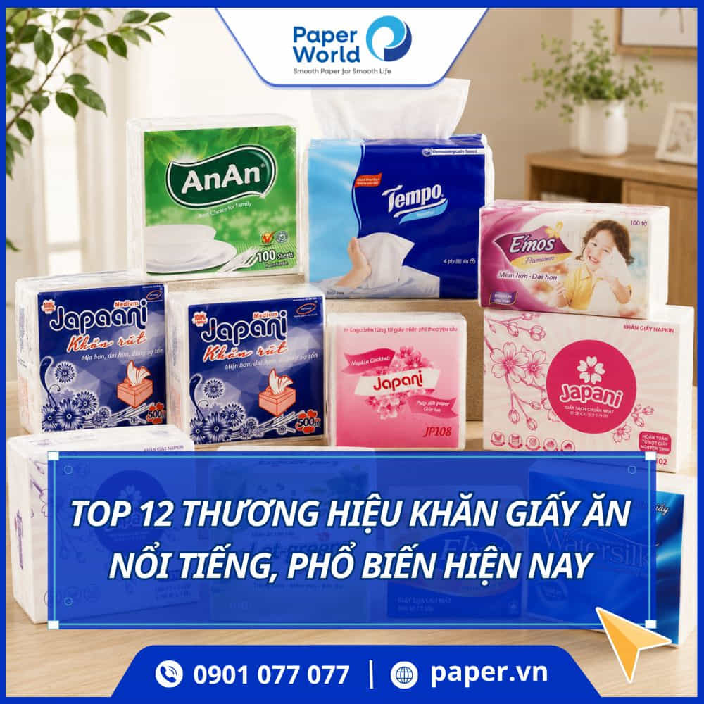 TOP 12 thương hiệu khăn giấy ăn napkin nổi tiếng