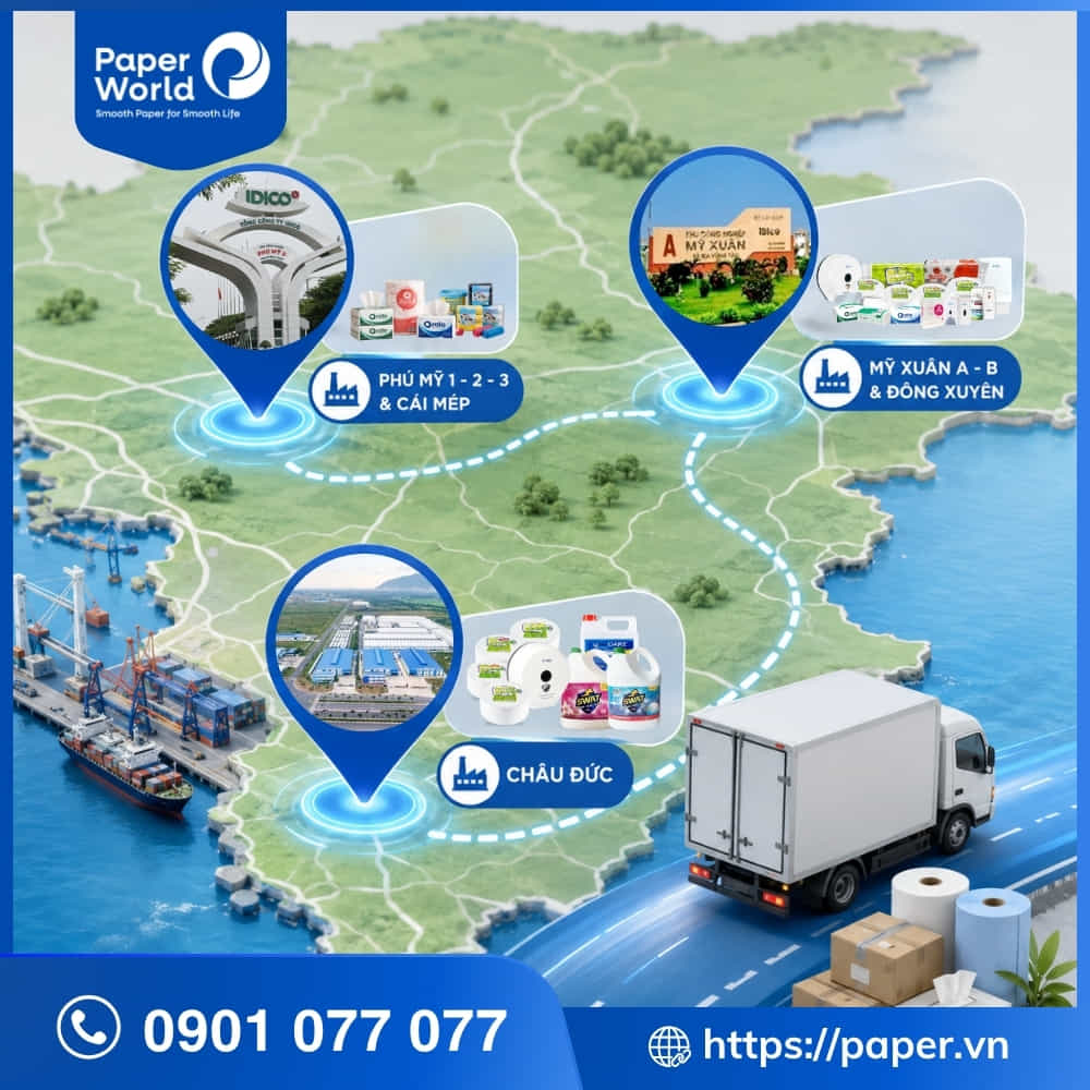 Vật tư vệ sinh giao tận nơi tại Vũng Tàu