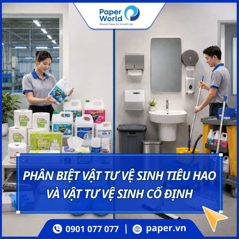 Phân biệt vật tư vệ sinh tiêu hao và vật tư vệ sinh cố định