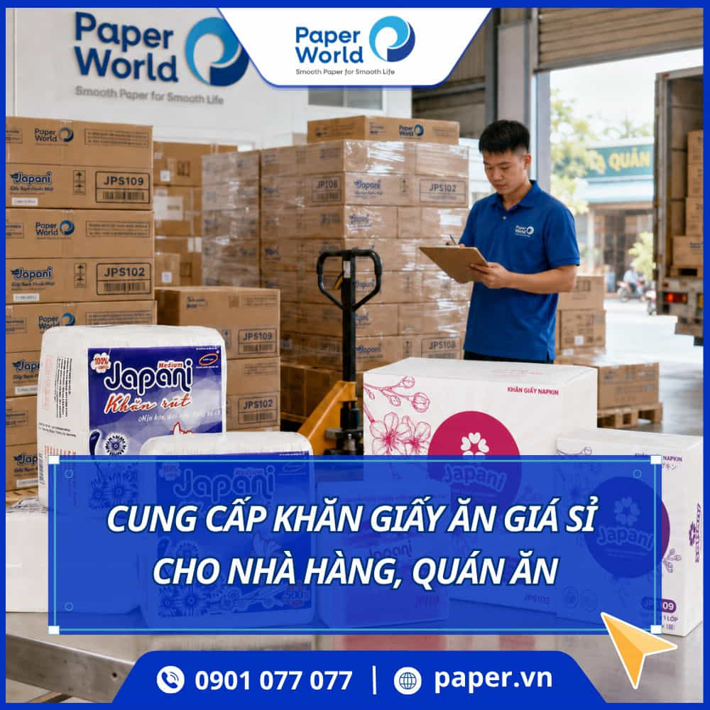 Cung cấp khăn giấy ăn cho nhà hàng, quán ăn