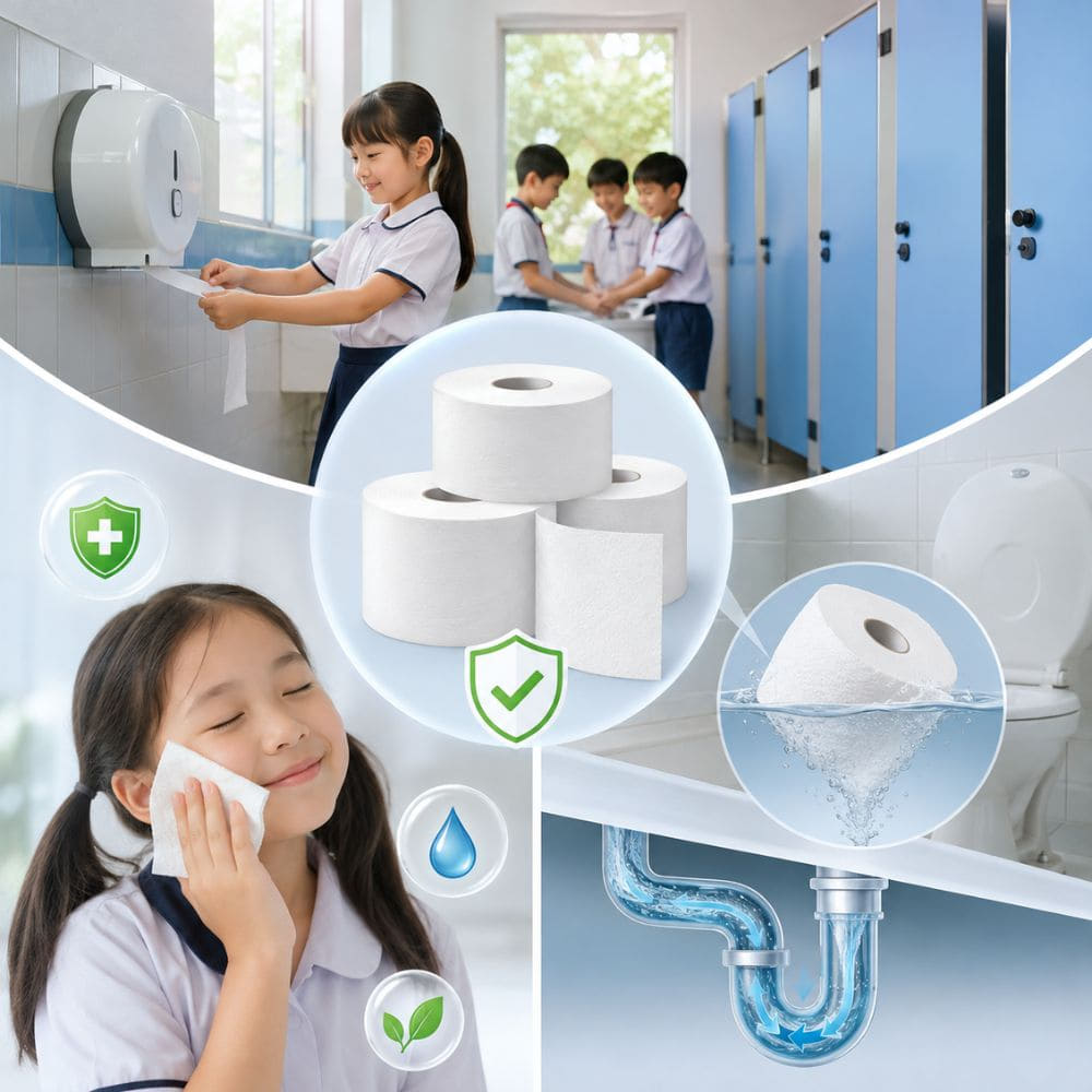 Giấy vệ sinh cho trường học