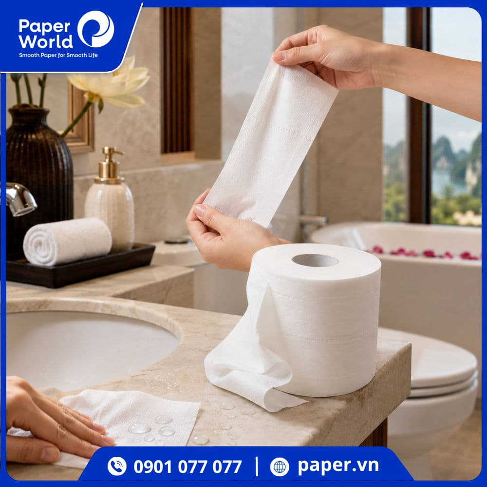 Tiêu chuẩn của giấy vệ sinh khách sạn