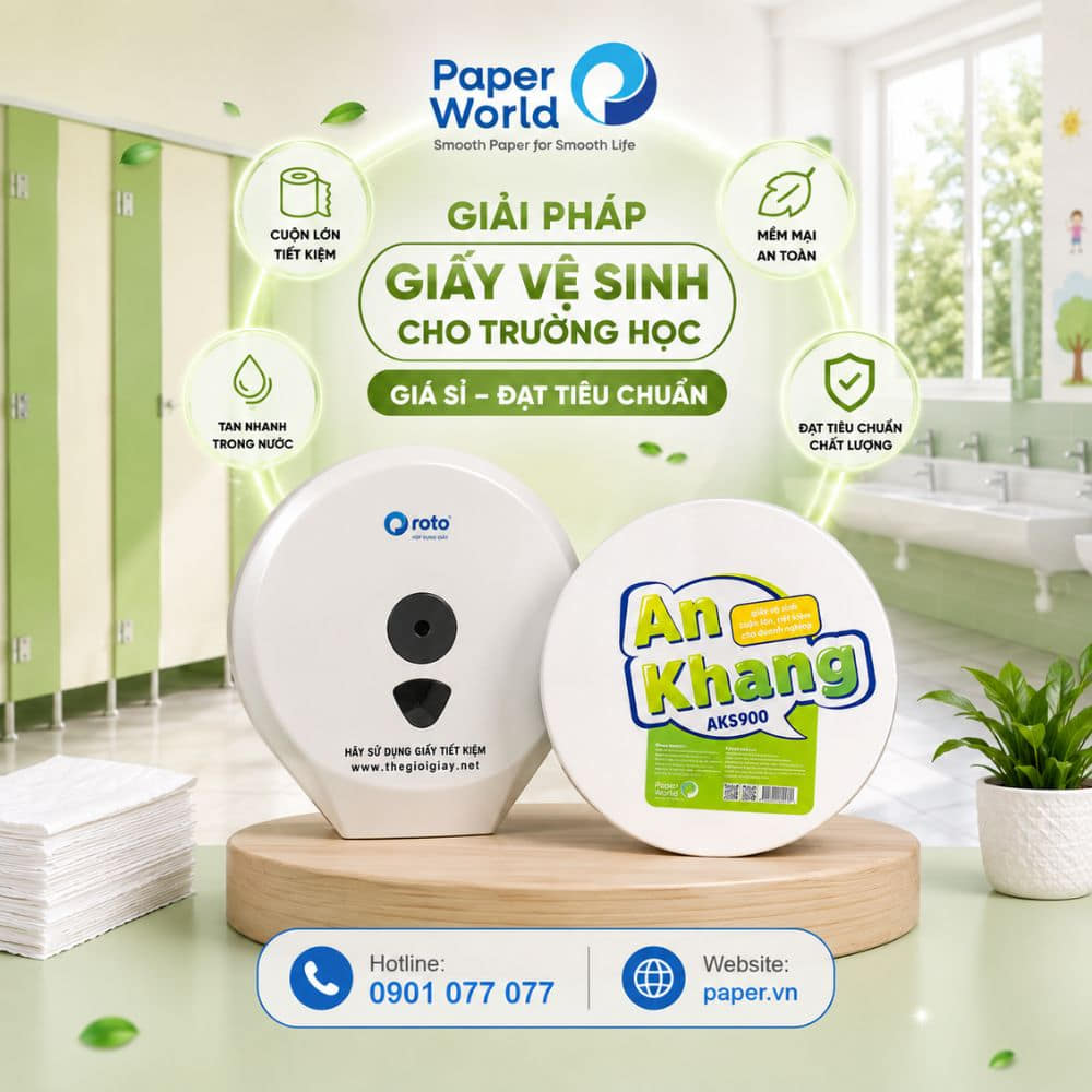 Giấy vệ sinh cho trường học giá sỉ