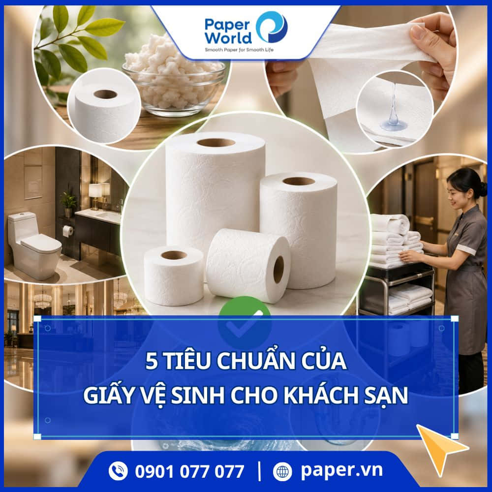 Tiêu chuẩn chọn giấy vệ sinh cho khách sạn