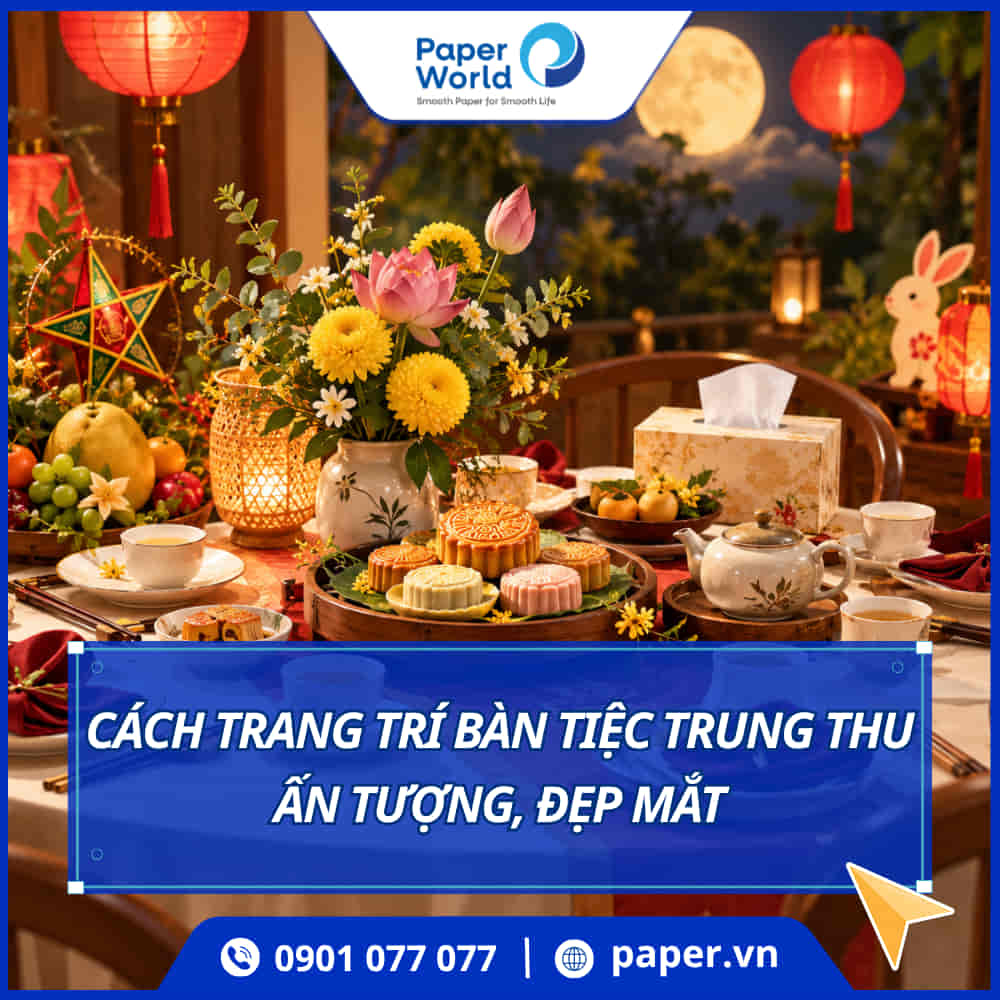 Cách trang trí bàn tiệc trung thu