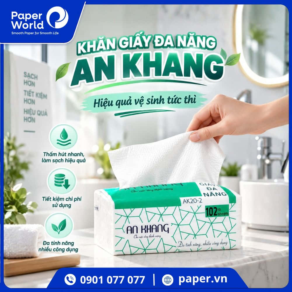Khăn giấy lau tay An Khang