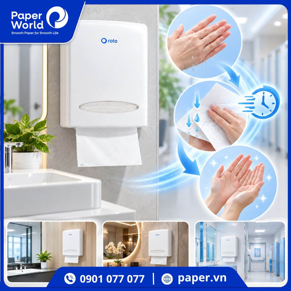 Lợi ích khi sử dụng giấy lau tay trong nhà vệ sinh