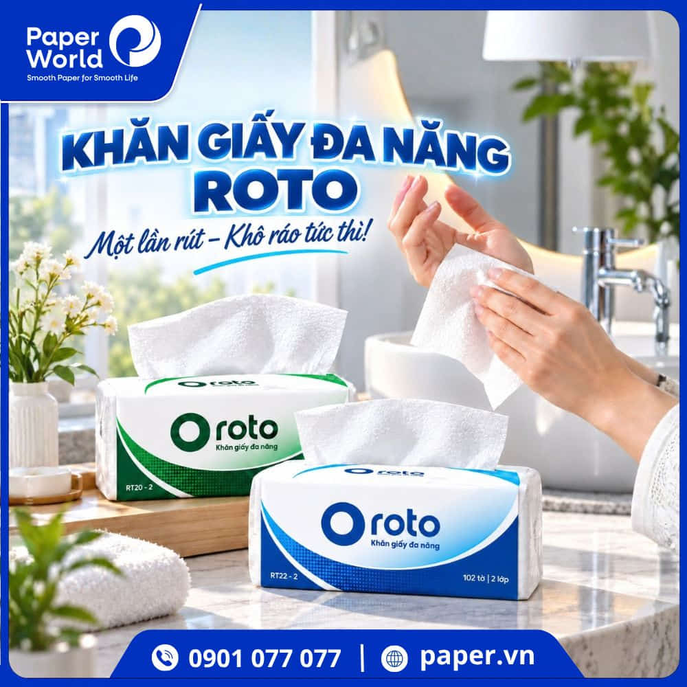 Khăn giấy lau tay Roto