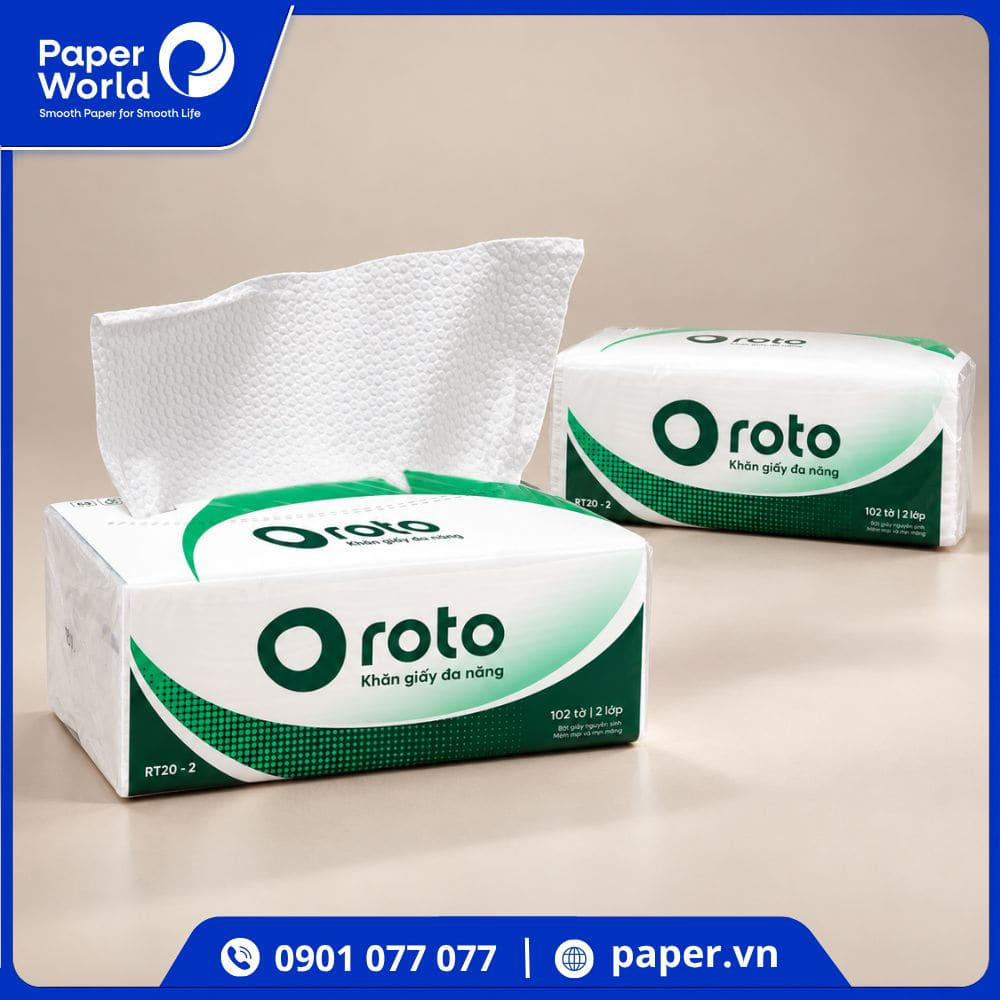 Cung cấp khăn giấy lau tay Roto 20-2